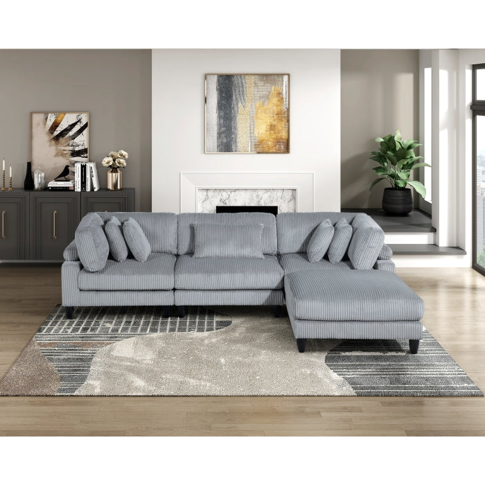 9688GY-AC Armless Chair - 9688GY-AC