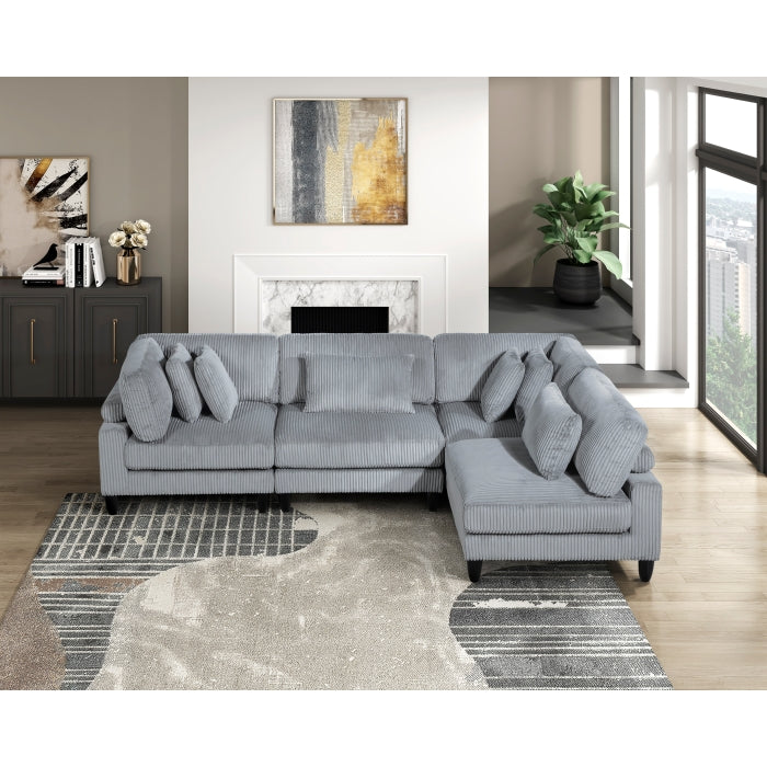 9688GY-AC Armless Chair - 9688GY-AC