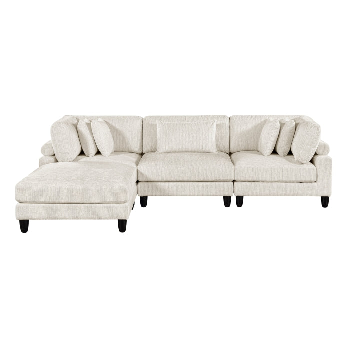 9688NBE*42CRACOT (4)4-Piece Modular Sectional with Ottoman - 9688NBE*42CRACOT