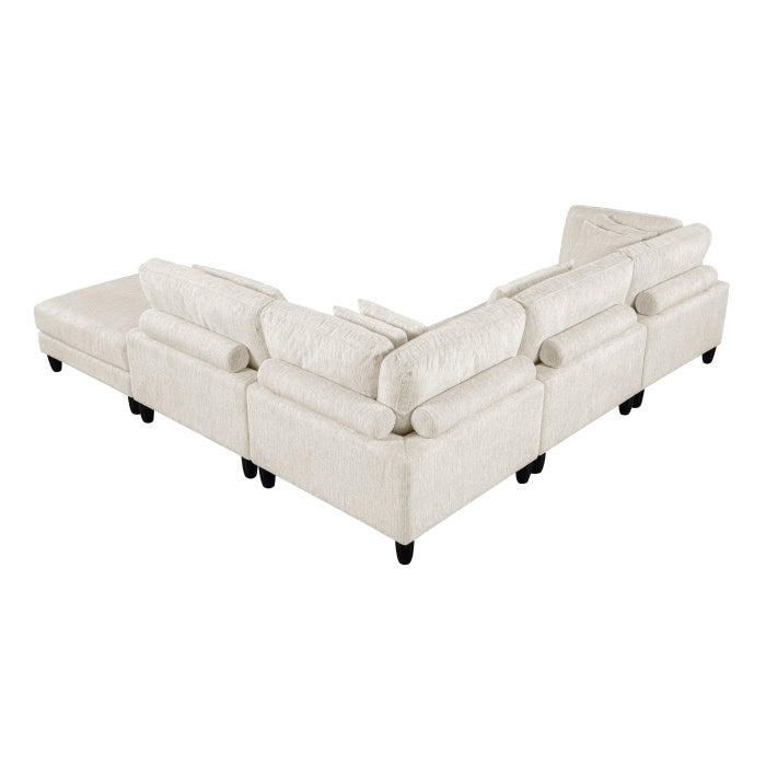 9688NBE*52CR2ACOT (5)5-Piece Modular Sectional with Ottoman - 9688NBE*52CR2ACOT