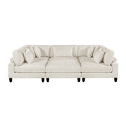 9688NBE*62CR3ACOT (6)6-Piece Modular Sectional with Ottoman - 9688NBE*62CR3ACOT