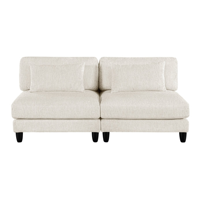 9688NBE*62CR3ACOT (6)6-Piece Modular Sectional with Ottoman - 9688NBE*62CR3ACOT