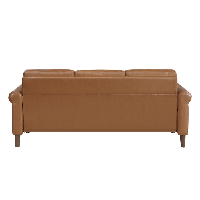 9690BRW*2 2pc Set: Sofa, Love - 9690BRW*2