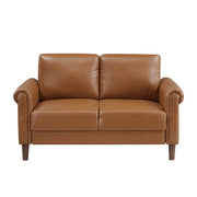 9690BRW*2 2pc Set: Sofa, Love - 9690BRW*2