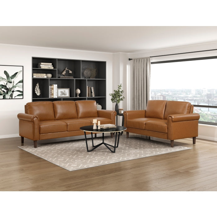 9690BRW-2 Love Seat - 9690BRW-2