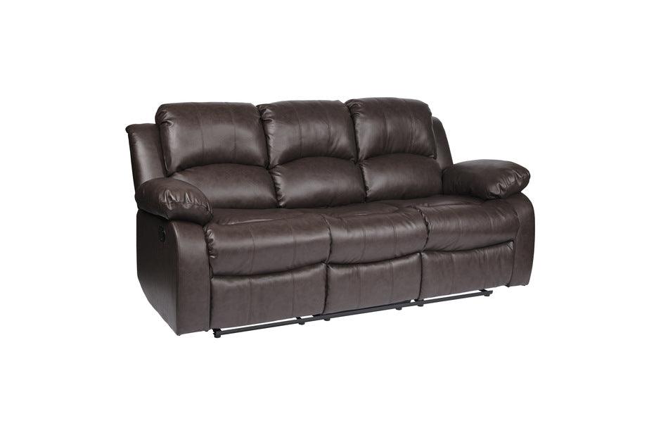 Granley Brown Double Reclining Sofa 9700Brw-3 | Homelegance