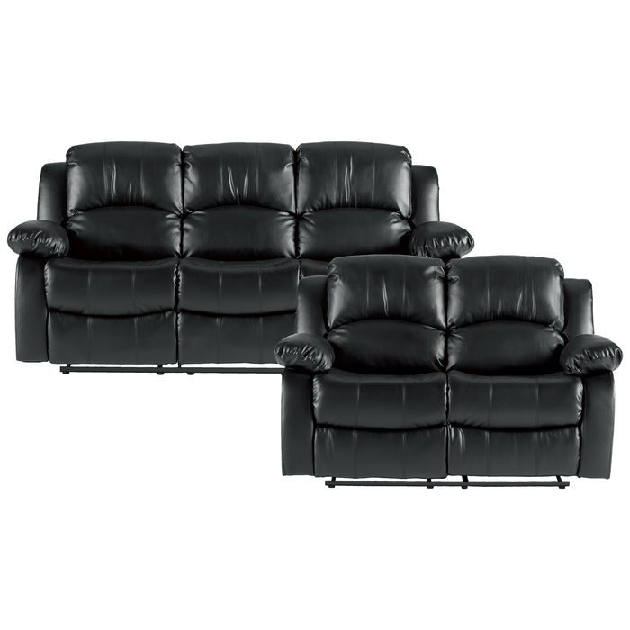 9700BLK*2 2pc Set: Sofa, Love - 9700BLK*2
