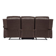 9700BRW*2 2pc Set: Sofa, Love - 9700BRW*2
