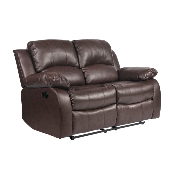 9700BRW*2 2pc Set: Sofa, Love - 9700BRW*2