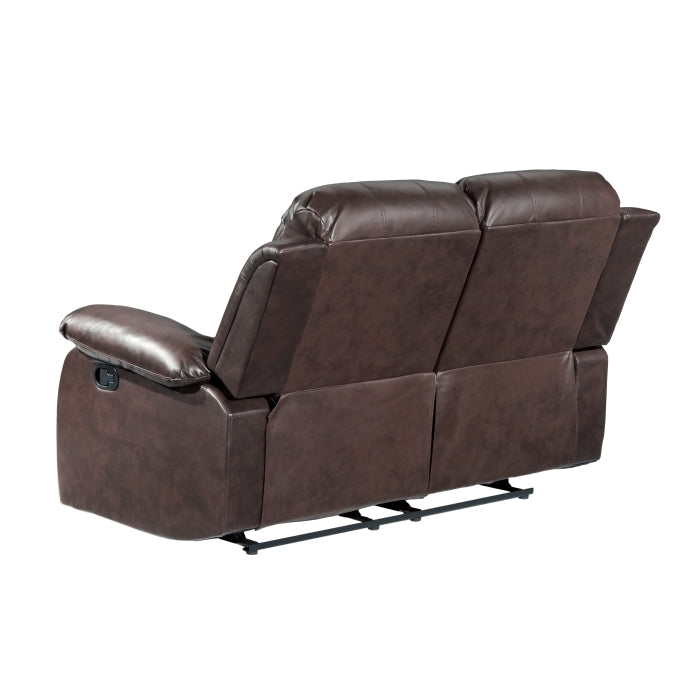 9700BRW-2 Double Reclining Love Seat - 9700BRW-2