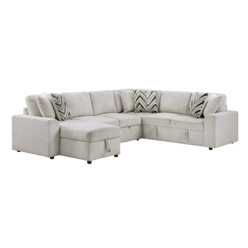 9702BE*3LC3R (3)3-Piece Sectional with Pull-out Bed and Hidden Storage - 9702BE*3LC3R