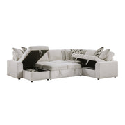 9702BE*3LC3R (3)3-Piece Sectional with Pull-out Bed and Hidden Storage - 9702BE*3LC3R
