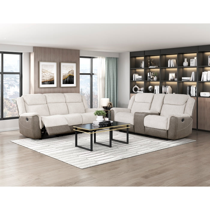 9703BE-2 Double Reclining Love Seat with Center Console - 9703BE-2