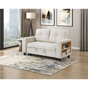 9705BE-2* (2)Love Seat with Pull-out Bed, Shelves and Charging Ports - 9705BE-2*