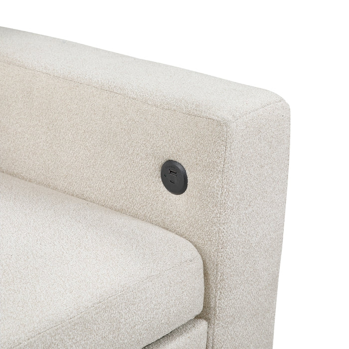 9705BE*32AVC (3)Sectional with Reversible Chaise, Pull-out Bed, Shelves and Charging Ports - 9705BE*32AVC