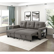 9705DB*32AVC (3)Sectional with Reversible Chaise, Pull-out Bed, Shelves and Charging Ports - 9705DB*32AVC