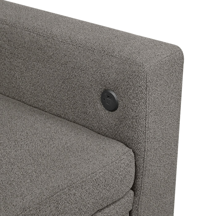 9705DB*42AVC (4)Sectional with Two Chaises, Pull-out Bed, Shelves and Charging Ports - 9705DB*42AVC