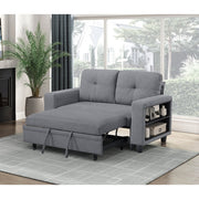 9705GY-2* (2)Love Seat with Pull-out Bed, Shelves and Charging Ports - 9705GY-2*