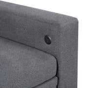 9705GY*32AVC (3)Sectional with Reversible Chaise, Pull-out Bed, Shelves and Charging Ports - 9705GY*32AVC