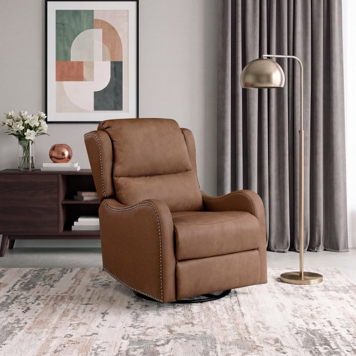 9717DBR-1SW Swivel Glider Reclining Chair - 9717DBR-1SW