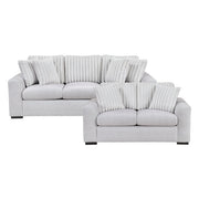 9720GRY*2 2pc Set: Sofa, Love - 9720GRY*2