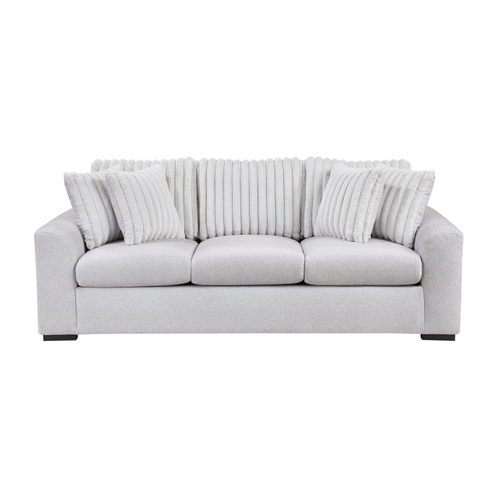9720GRY*2 2pc Set: Sofa, Love - 9720GRY*2