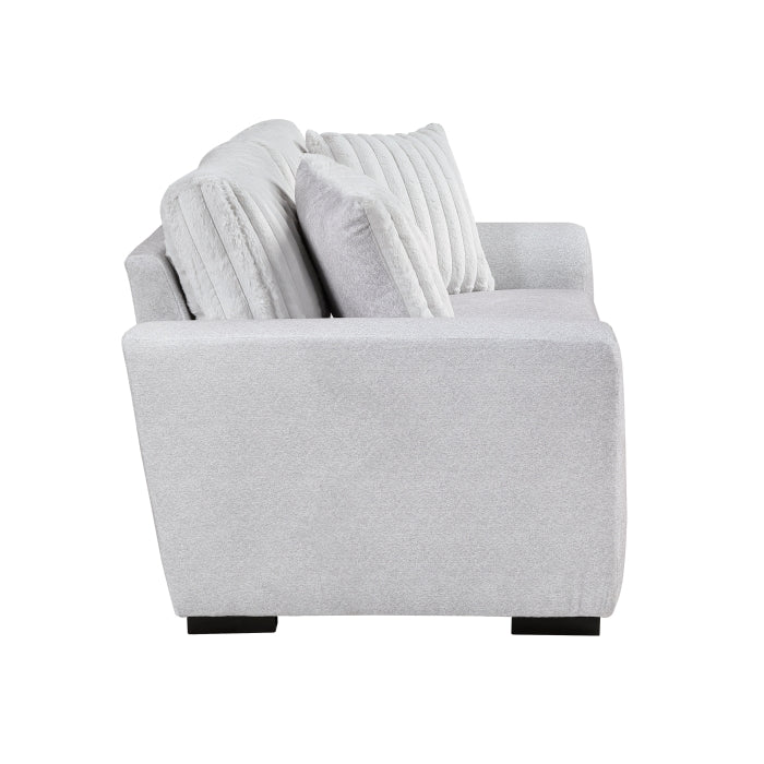 9720GRY*2 2pc Set: Sofa, Love - 9720GRY*2