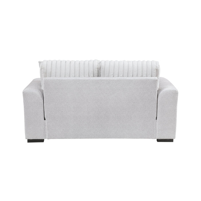 9720GRY*2 2pc Set: Sofa, Love - 9720GRY*2