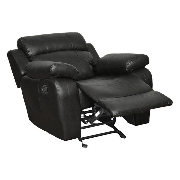 Marille Black 3 Piece Living Room Set 9724Blk-3-2-1 | Homelegance