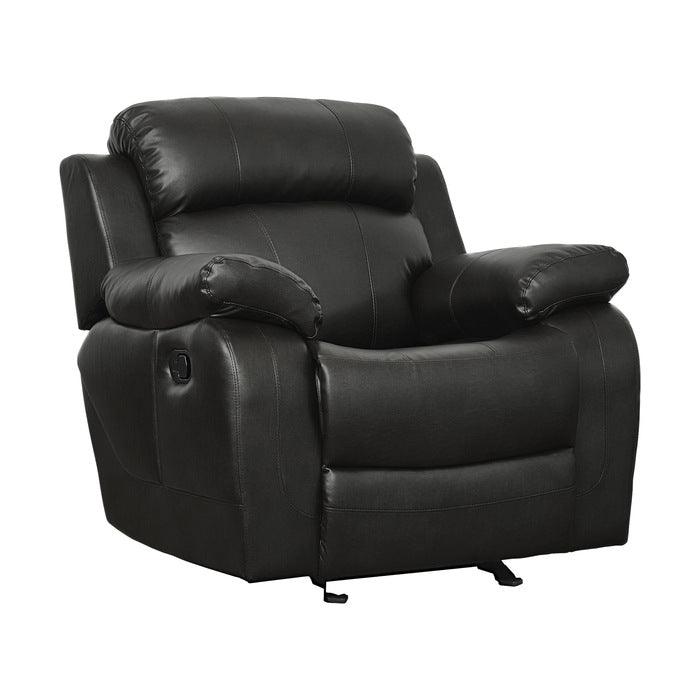 Marille Black 3 Piece Living Room Set 9724Blk-3-2-1 | Homelegance