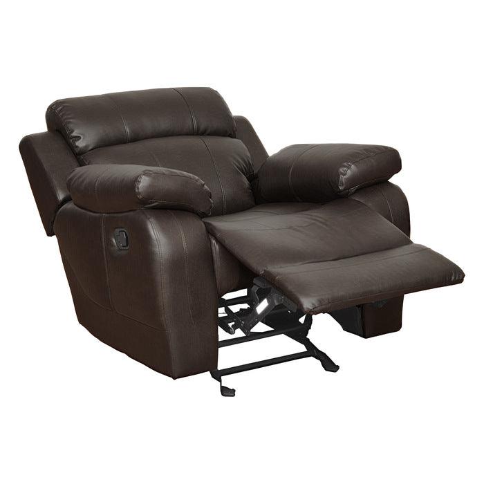 Marille Dark Brown 3 Piece Living Room Set 9724Brw-3-2-1 | Homelegance