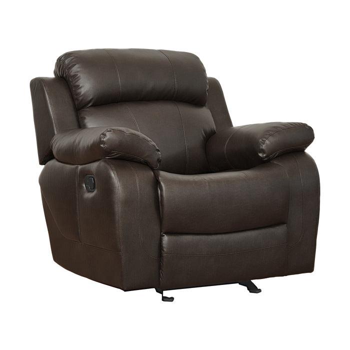 Marille Dark Brown 3 Piece Living Room Set 9724Brw-3-2-1 | Homelegance