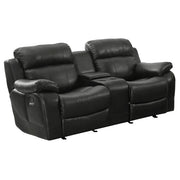 9724BLK*2 2pc Set: Sofa, Love - 9724BLK*2