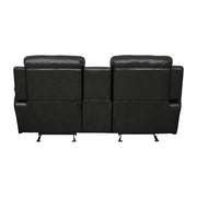 9724BLK*2 2pc Set: Sofa, Love - 9724BLK*2