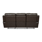 9724BRW*2 2pc Set: Sofa, Love - 9724BRW*2