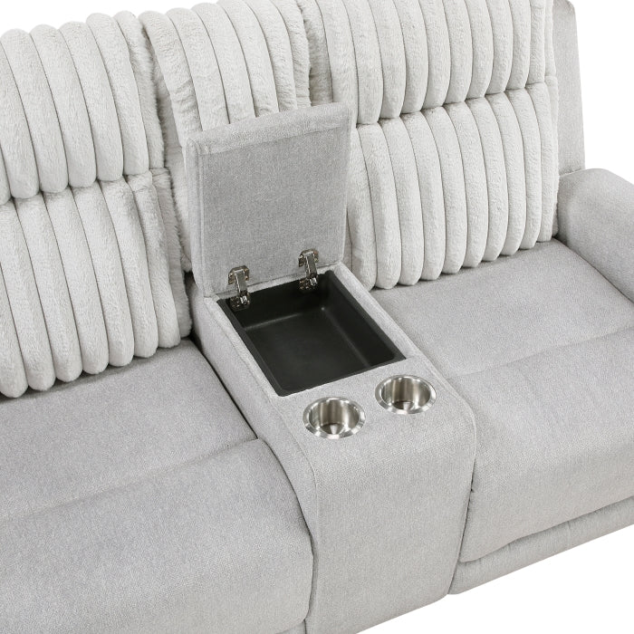 9728LGY*2 2pc Set: Sofa, Love - 9728LGY*2