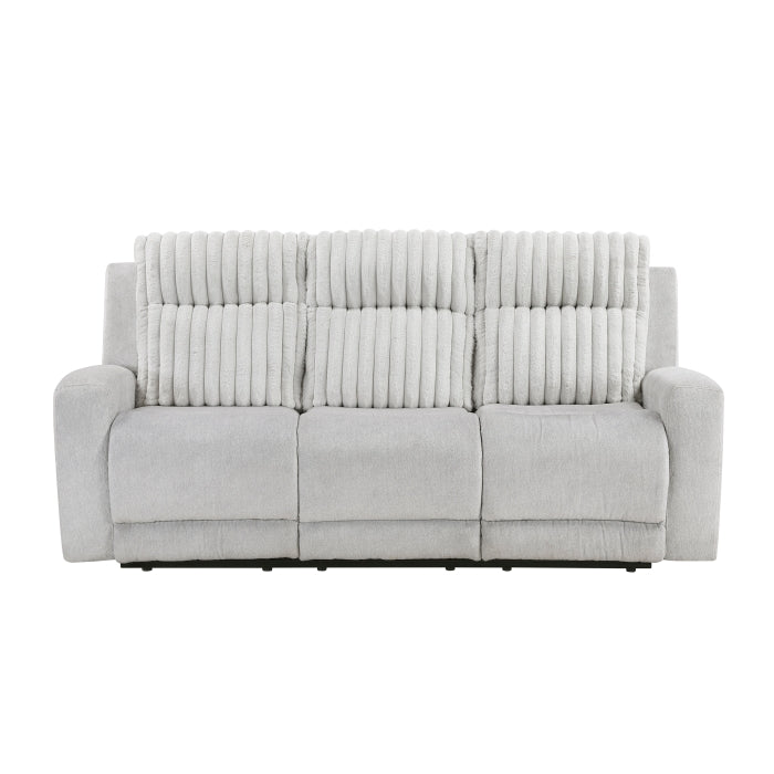 9728LGY-3 Double Reclining Sofa - 9728LGY-3