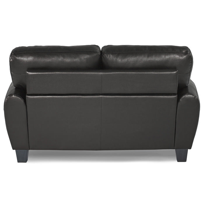 9734BK*2 2pc Set: Sofa, Love - 9734BK*2