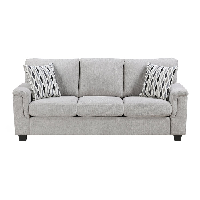9746GY*2 2pc Set: Sofa, Love - 9746GY*2