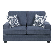 9747BU*2 2pc Set: Sofa, Love - 9747BU*2