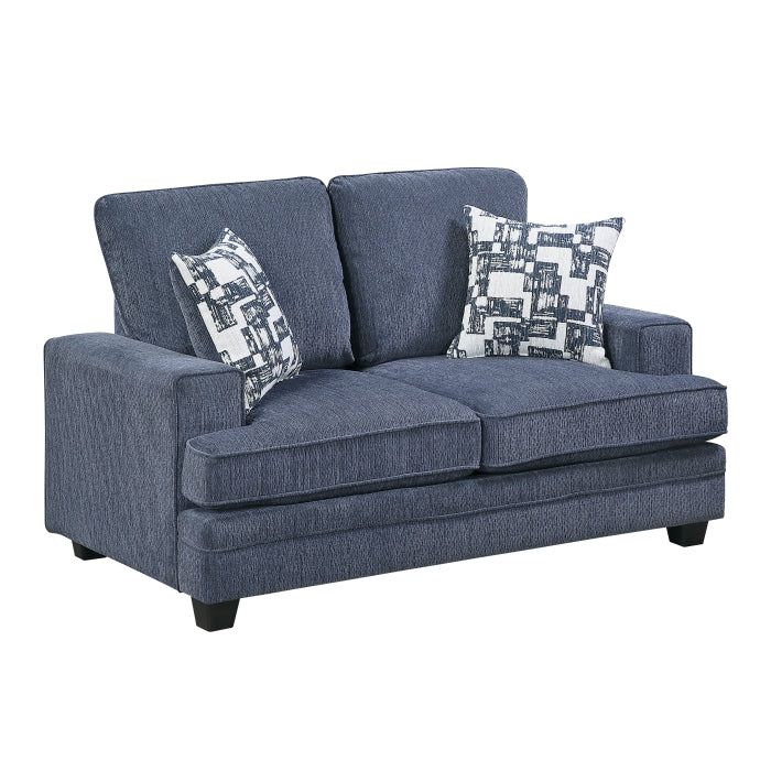 9747BU*2 2pc Set: Sofa, Love - 9747BU*2