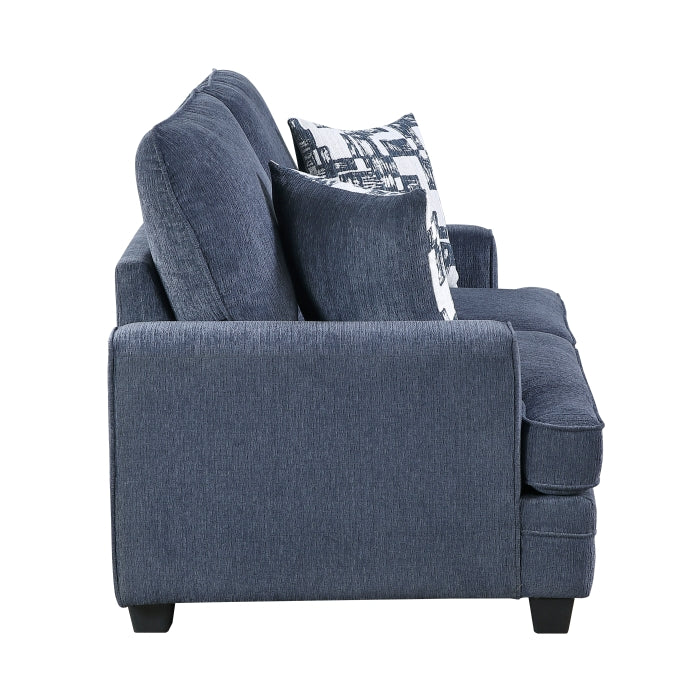 9747BU*2 2pc Set: Sofa, Love - 9747BU*2
