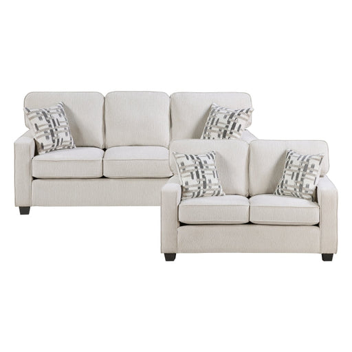 9748BEG*2 2pc Set: Sofa, Love - 9748BEG*2