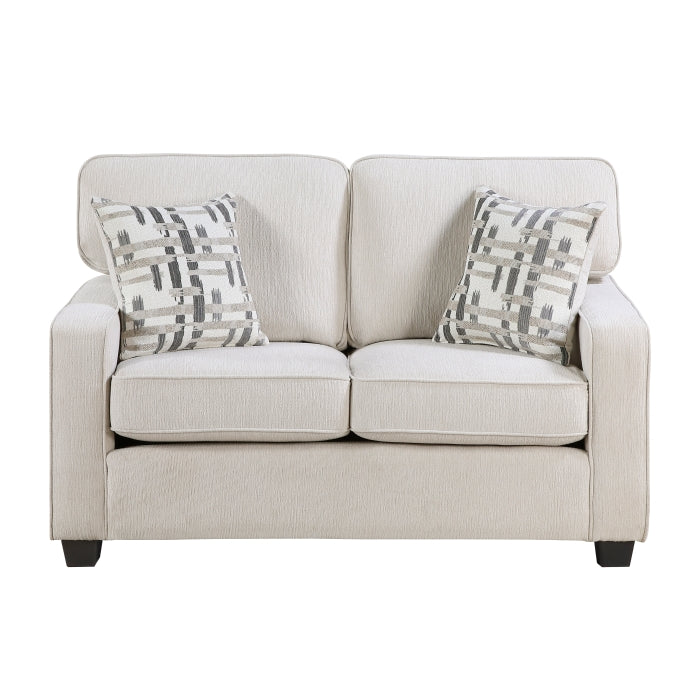 9748BEG*2 2pc Set: Sofa, Love - 9748BEG*2