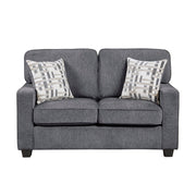 9748DGY*2 2pc Set: Sofa, Love - 9748DGY*2