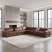 9790BRW*7LRRRPWH (7)7-Piece Modular Power Reclining Sectional with Power Headrests and Charging Ports - 9790BRW*7LRRRPWH