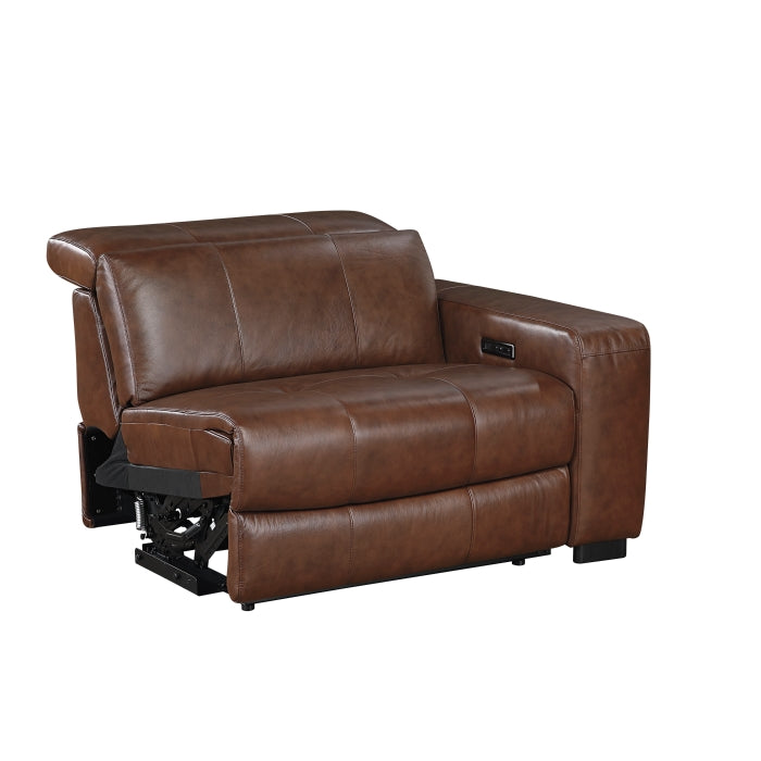 9790BRW*7LRRRPWH (7)7-Piece Modular Power Reclining Sectional with Power Headrests and Charging Ports - 9790BRW*7LRRRPWH