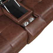 9790BRW*7LRRRPWH (7)7-Piece Modular Power Reclining Sectional with Power Headrests and Charging Ports - 9790BRW*7LRRRPWH