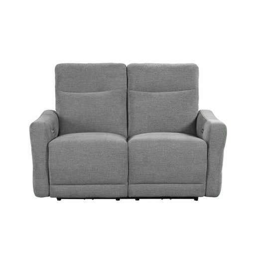9804DV-2PWH Power Double Lay Flat Reclining Love Seat with Power Headrests and USB Ports - 9804DV-2PWH