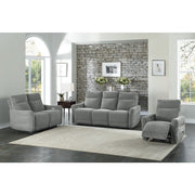9804DV-2PWH Power Double Lay Flat Reclining Love Seat with Power Headrests and USB Ports - 9804DV-2PWH